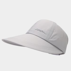 【WJ】Enlarged brim sunshade hat Womens outdoor baseball cap Mens Quick Dried Duck Tongue Hat Empty top sun hat can be tied with a ponytail hat