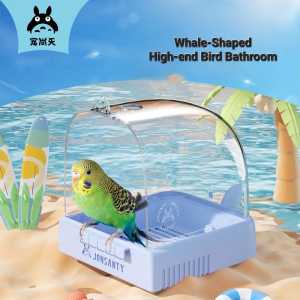 1 Set - Icelandic Whale-Shaped Bird Bathroom / Tempat Mandi Burung - By Jonsanty