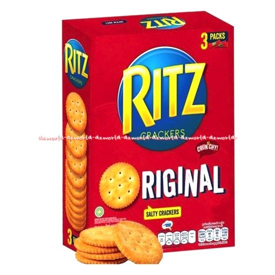 Ritz Crackers Original Salty Crackers 3pack kemasan 300gram Snack Biskut Kreker cemilan Rasa Original