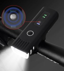 Bộ Đèn Pha LED Cảm Ứng và Cảm Biến Ánh Sáng Thông Minh Cho Xe Đạp Có Cổng Sạc USB (HÀNG XỊN CÓ HỘP)