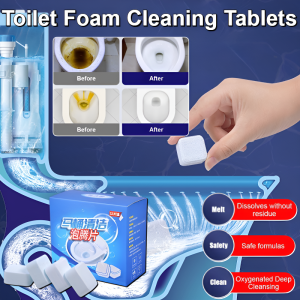 Powerful Stain Remover Toilet Bowl Cleaning Foam Tablets Toilet Cleaning Tablets Toilet Effervescent Tablets