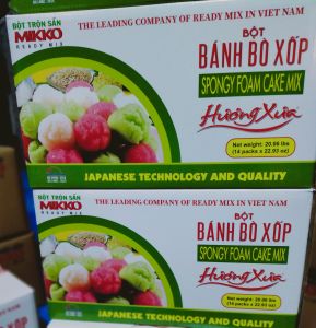 Bột bánh bò xốp Mikko Hương Xưa 1 thùng 14 gói