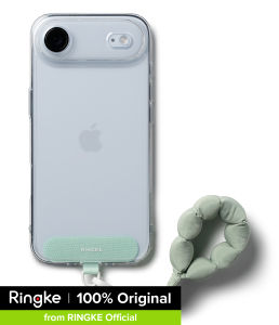 Ringke Holder Link Puffer Finger Strap – Plush Finger Strap & Durable Phone Tag Universal Fit for Smartphones Hands-Free Secure Grip