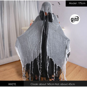 【Ready Stock🇲🇾】Halloween costume Death Cloak万圣节服装死神斗篷Halloween派对装扮COS服饰道具万圣节破布披风-232