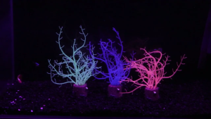 Artificial Tree Decorative Colorful Decors for Fish Tanks Ornaments Glow in Dark for Aquarium