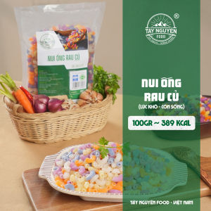 Nui ống rau củ healthy bổ sung vitamin Tây Nguyên Food - Việt Nam 500g/1kg