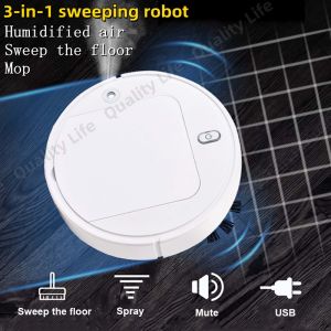 Smart Mini Robot Vacuum Cleaner with Mop for House Home Sale Portable High Power Automatic Robotic Cleaner for Floor Cleaning Mopping and Sweeping for Thin Carpets Wood or Hard Floor