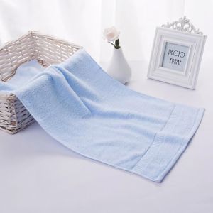 Pure Cotton Absorbent Washcloth Solid Color Face Towel for Adults G6717