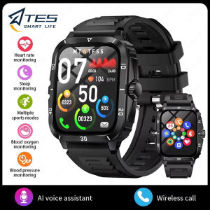 2025 HUAWE Sport Smart Watch 2.01"HD Bluetooth Call Health Monitor 100+Sports Fitness Waterproof Voice Assistant Men Watch For Android IOS