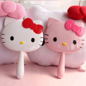 RABABY TOY Cartoon Kitty Cat Make Up Mirrors Table Mirror Kawaii Handheld Cosmetic Mirror Multifunction Melody Makeup Mirror Girl Birthday Gift