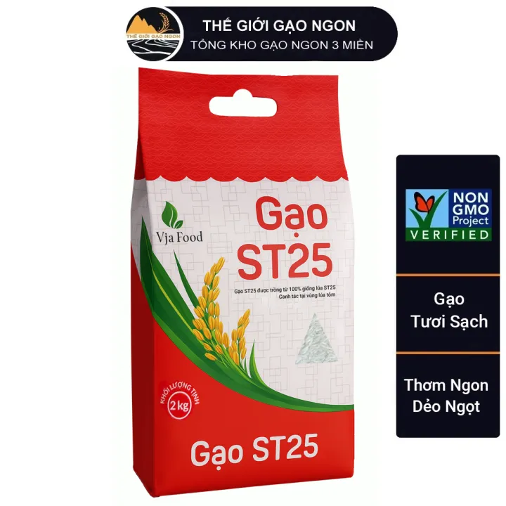 Gạo ST25 Việt Nhật Foods - Canh tác vùng lúa tôm - Cơm dẻo, thơm ngon