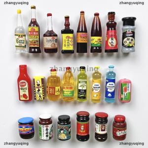 [COD] zhangyuqing 5pcs Miniature Dollhouse Kitchen Condiment Oil Vinegar Soy Sauce Detergent Model