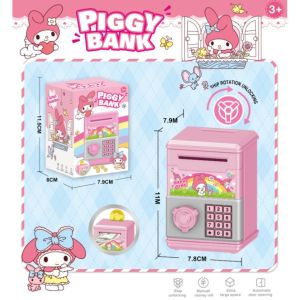 Sanrio Kuromi Piggy Bank DIY Cute Cartoon Coin Bank Money Storage Savings Toy Gift for Girls Boys