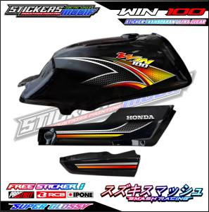 STRIPING VARIASI MOTOR HONDA WIN 100 / STICKER LIST HONDA WIN 100