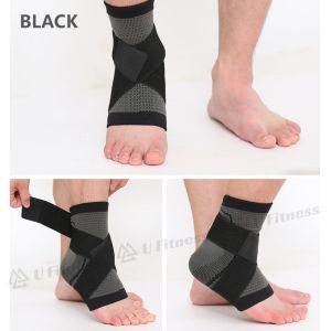 Sports Ankle Protection Elastic Nylon Warm Breathable Fixed Ankle Foot Protective Gear Gym Fitnes
