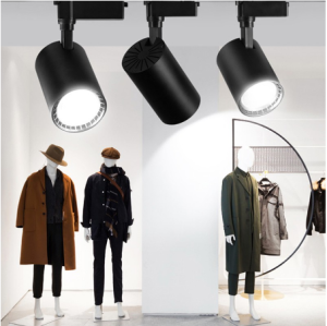 Led Track Light 3 Colors Spotlight for Ceiling 220V COB Led Track Lamp Rail Spotlight For Walls Store Shop Home Lighting