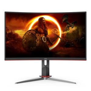 *Local SG Seller* AOC 27" Monitor (CQ27G2) CURVED QHD 2K LED GAMING 144HZ HDMI 2.0 x 2 DP 1.2 | 2560x1440 at 144 Hz | 1 ms response time and a smooth FreeSync Premium experience