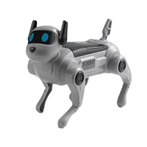 SKJK STUDIO Tương tác bằng cảm ứng Chó Robot Điện Điều khiển bằng giọng nói Chức năng đi bộ Chó máy thông minh Chó con mô phỏng Lắp ráp mô hình Chó Robot Tương Tác Đồ chơi giáo dục cho trẻ em