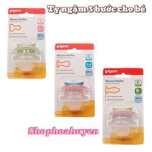 Ti ngậm Pigeon Silicon cho bé nhiều mà sắc hình ngộ nghĩnh cute  0-12 tháng