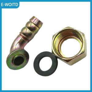 【E-WOITD】 1pc Brass Hose Fitting 11mm 19mm Gas Cooker Universal  Hose Connection Internal Thread Intake Elbow Screw Connector Coupler