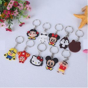 100PCS Keychain Key Ring Cartoon Keychain Keyfob Portable Party Key chain Free Gift BABY CITY