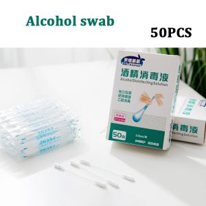 50Pcs  Disposable Medical Lodophor and Alcohol Swabs  Cotton Swabs  Portable First Aid Wound Multifunctional Disinfection Swabs