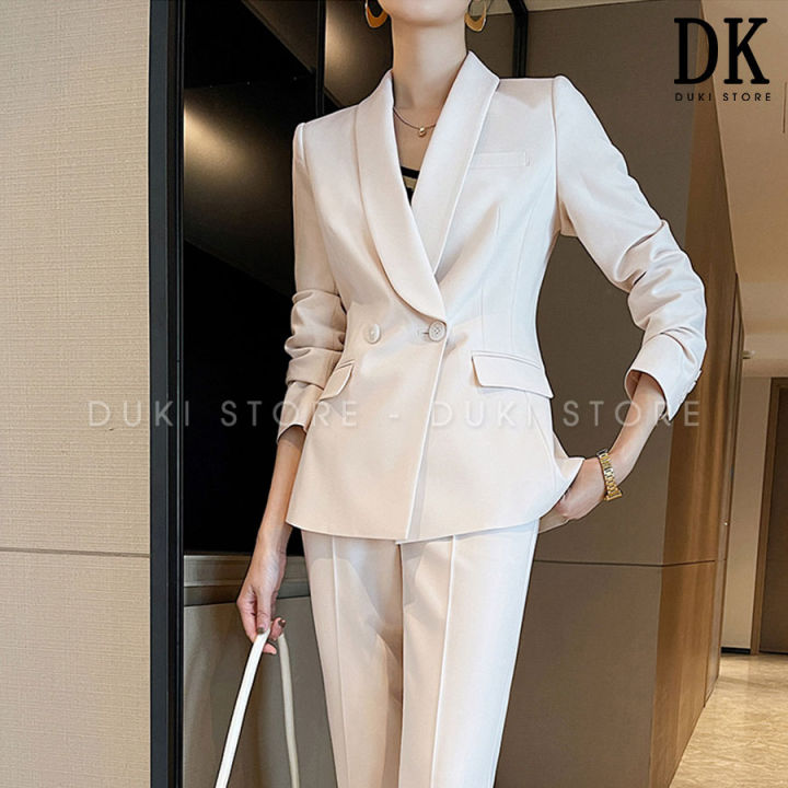 Áo vest trắng 2 lớp túi mổ AK10-28 | Thời trang công sở K&K Fashion