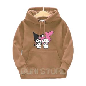 Sweater Hoodie Kuromi & My Melody Lucu Anak Perempuan Usia 2 S/d 12 Tahun Gambar Viral kekinian