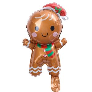 1/3Pcs 15inch Christmas Foil Balloons Santa Claus Gingerbread Man Xmas Tree Balloon Decorations for Home New Years
