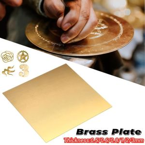 YUNAFIN Copper Brass Plate Sheet 0.5/1/2/3mm Multiple Sizes Brass Sheet Contruction Brass Pad