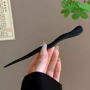 New Chinese Style Tassels Hair Stick for Women Ancient Style Wood Hairpin Women Hanfu Horse Face Skirt Hair Accessories