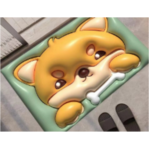 Keset Kaki Diatomite 3D Karakter Lucu 40 x 60cm Anti Slip Cepat Menyerap Air
