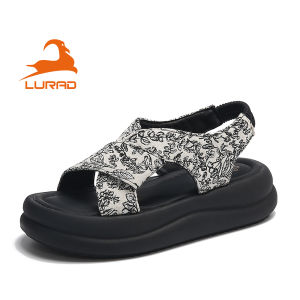 LURAD Sandal Sepatu Cewek Etnic Sandal Perempuan Floral Sandal Wanita Sandal Tali Karet Sandal Cewek Slip On OOTD Sandal Wanita Nyaman WL2472