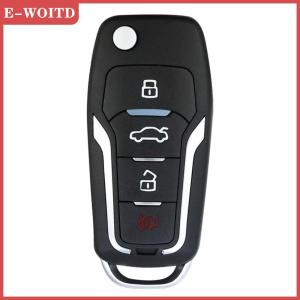 【E-WOITD】 รีโมทคอนโทรลรถยนต์433MHz กุญแจโรงรถไฟฟ้าอัจฉริยะอะไหล่รถโคลนนิ่งสำเนารีโมท4 channe