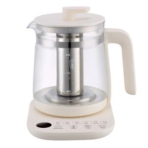 1.8L Electric Kettle Office Glass Flower Teapot Temperature Control Health Kettle 24h Appointment Stew Boil Kettle Multifunction