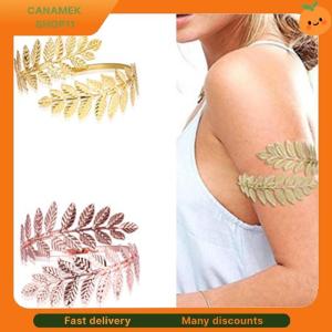 ❣️❣️❣️ Aryio Metal Greek Roman Laurel Leaf Bracelet Armband Upper Arm Cuff Armlet