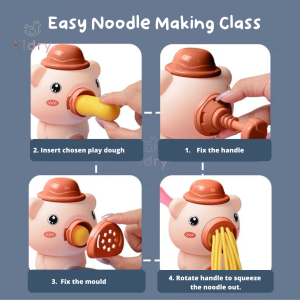 Noodle Maker Machine Plasticine Play Dough Clay Kitchen Ice Cream Dumpling Kids Gift Toy | Mainan Tanah Liat Kanak