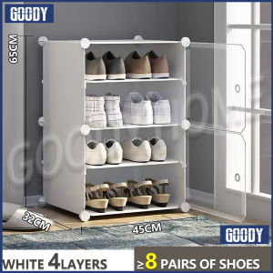 Goody Shoe Cabinet Shoe Rack Organizer Dustproof Shoe Storage With Cover Shoe Box Storage Organizer Space Saving