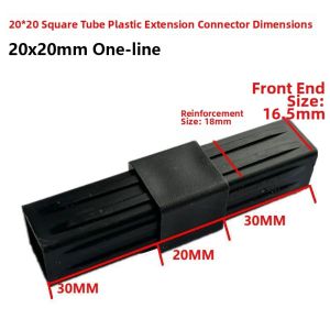 FLYING 1Pcs 2/3/4/5-Đường Phụ kiện ống vuông 20/25/30mm Hình dạng X-L-T Mã góc ống Bền bỉ Kênh Sáu Đường Đầu nối ABS dành cho ống vuông 20/25/30mm