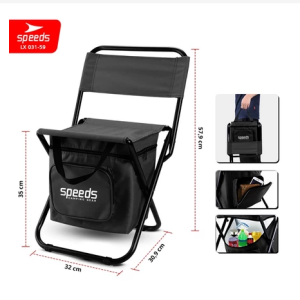 SPEEDS Kursi Lipat Portable Camping Foldable Chair Gunung Sauna Bangku Kuat Berkualitas 031-14