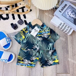 Bộ hoa lá cành đi chơi cực HOT cho bé trai bộ đồ bé trai - BHLC