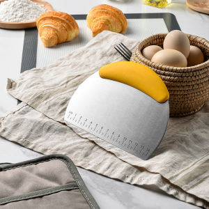Stainless Steel Scraper Scaled Dough Cutter Semi-circular Flour Cutter Noodle Cutter Pisau Plastic