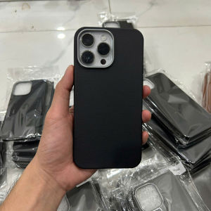 Ốp Điện Thoại Giả Da Viền Bảo Vệ Camera  Sang Trọng Chống Sốc Cho iPhone 11/12/13/14/15/16/17 PLus Pro Promax