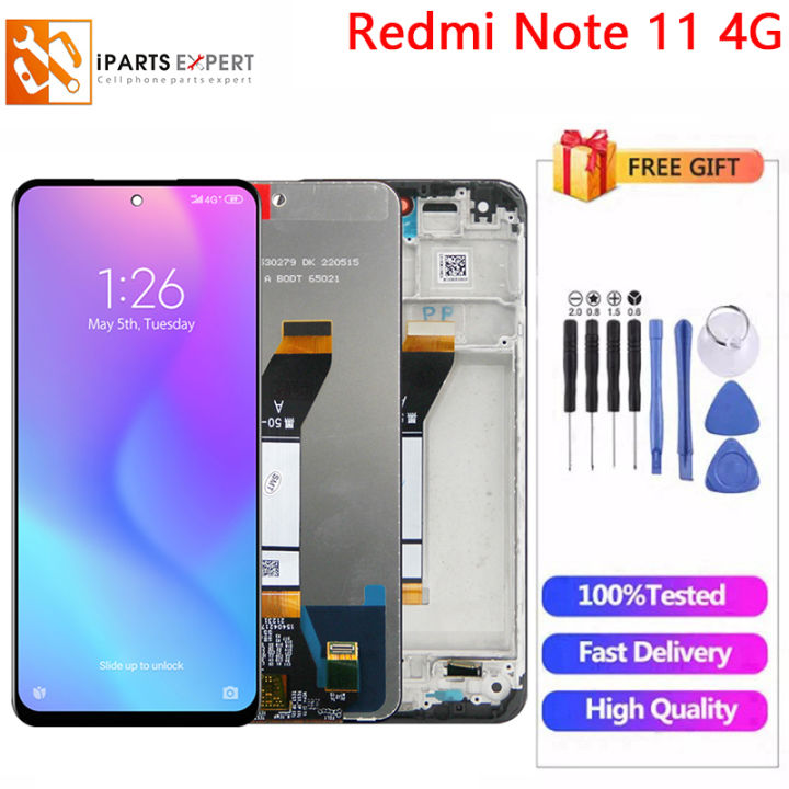 IPARTSEXPERT Original LCD For Xiaomi Redmi Note 11 4G Pantalla lcd ...