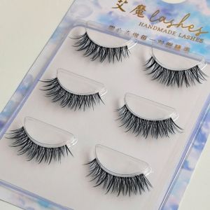OURTOUR Natural Look False Eyelashes Japanese Cosplay 3D Effect Faux Mink Lashes Long Air Spiky Lashes for Women