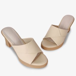 HCM - Dép Cao Gót Hạnh Dung Quai Chéo Ngang HD27325BI