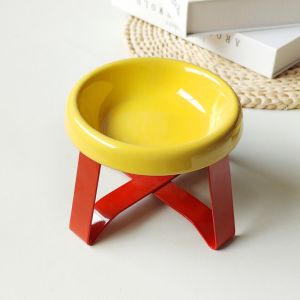 bát uống nước dễ dàng vệ sinh bát đựng thức ăn cho mèo chân cao cầm tay chống trượt vật liệu nhựa