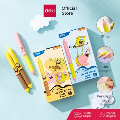 Deli Pulpen Gel / Gel Pen ST Tip Spongebob Special Edition EG92