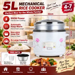 Lecon Portable Family Rice Cooker 4L 5L 220V 50Hz With Complete Set Accessories