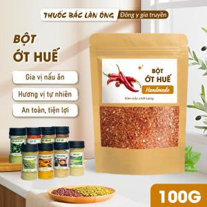 Bột ớt Huế 100g ớt bột siêu cay dùng làm kim chi nấu mỳ cay sa tế cay thơm nguyên chất